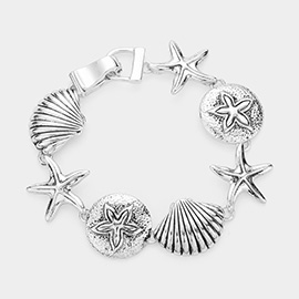Starfish Shell Magnetic Bracelet