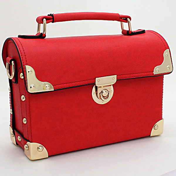 red handle bag