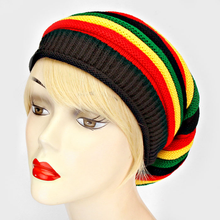 Jamaican Knit Beanie Hat