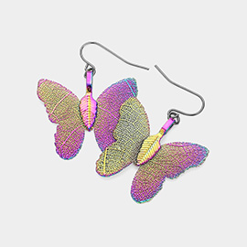 Gold Dipped Sterling Silver Post Butterfly Earrings
