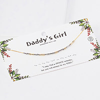 DADDY'S GIRL Morse Code Pendant Necklace