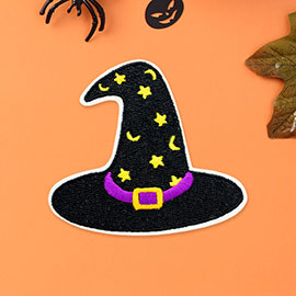 Halloween Witch Hat Iron On Patch