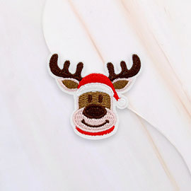 Christmas Reindeer Iron On Patch