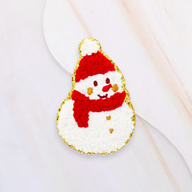 Christmas Snowman Iron On Patch