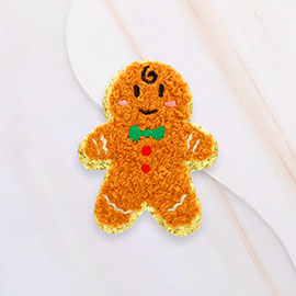 Christmas Gingerbrearman Iron On Patch