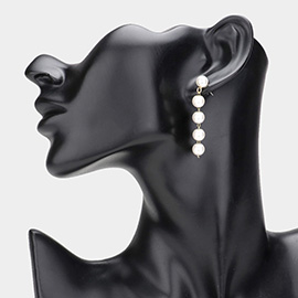 Pearl Link Dropdown Earrings
