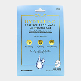 10PCS - Hydrating Essence Face Mask with Hyaluronic Acid