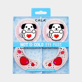 2Pairs - Heart Dog Hot And Cold Eye Pads