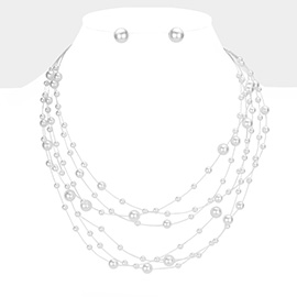 Galactic Pearl Collar Necklace