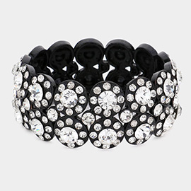 Crystal Rhinestone Stretch Bracelet