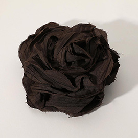 Fabric Flower Pin Brooch / Hair Clip