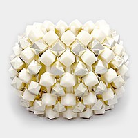 Chunky cube cluster stretch bracelet