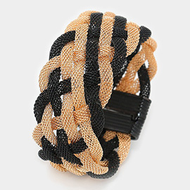 Braided Metal Mesh Magnetic Bracelet