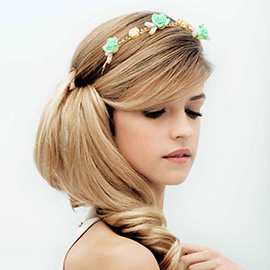 Flower Crystal Goddess Stretchable Headband