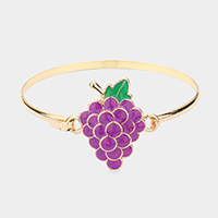 Enamel Metal Grape Hook Bracelet
