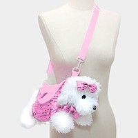 Sequin Dog Doll Puppy Crossbody Bag