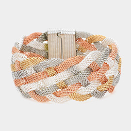 Braided Metal Mesh Magnetic Bracelet