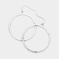 Metal Open Circle Dangle Earrings