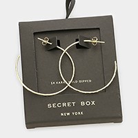 Secret Box _ Gold Dipped Hoop Earrings