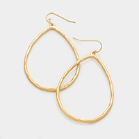 Hammered hoop earrings