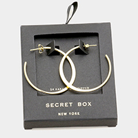 Secret Box _  Gold Dipped Hoop Earrings
