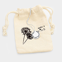 You are my sunshine _ Disc Pendant Necklace Gift Bag Set