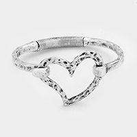 Metal Heart Hook Bracelet