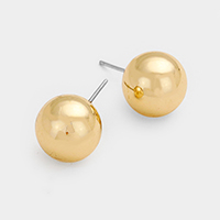 Metal Ball Stud Earrings