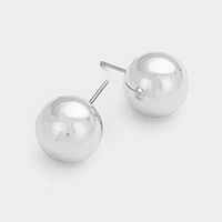 Metal Ball Stud Earrings