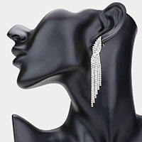 Marquise Crystal Rhinestone Pave Evening Earrings