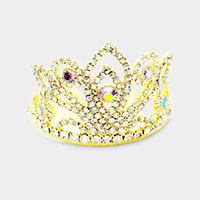 Pave Rhinestone Crystal Princess Mini Tiara