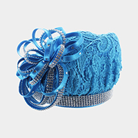 Ribbon Bow Lace Beret Hat