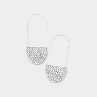 Crystal Rhinestone Pave Accented Earrings
