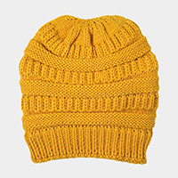 Fleece Lining Soft Cable Knit Bean Hat