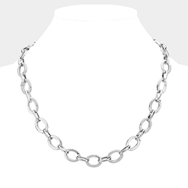 Uni-Sex Metal Chain Necklace