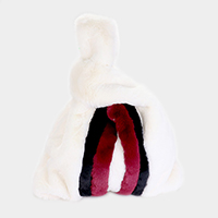 Fluffy Faux Fur Slouchy Tote Bag