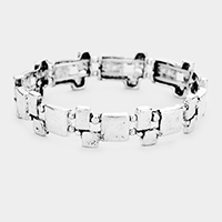 Square Metal Stretch Bracelet