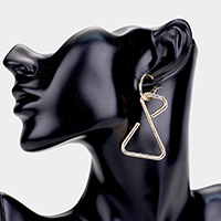 Triangle Metal Dangle Earrings