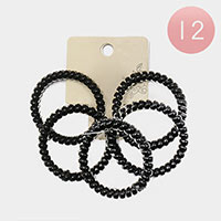12 Set of 5 - Stretchable Hair Coils Bands