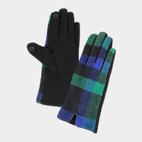 Plaid Smart Gloves