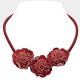 Bloom Flower Decor Collar Necklace