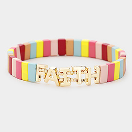 Lego Block Faith Stretch Bracelet