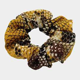 Snake Print Scrunchie Hairband