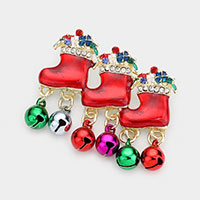 Acrylic Christmas Bell Pin Brooch