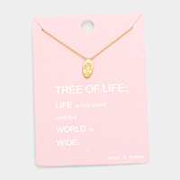 Tree of Life Metal Pendant Necklaces  