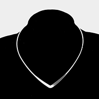 V-Shaped Metal Open Choker Necklace