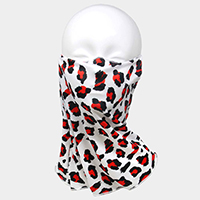 Leopard Print Face Tube Mask / Scarf