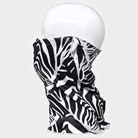 Zebra Print Face Tube Mask / Scarf