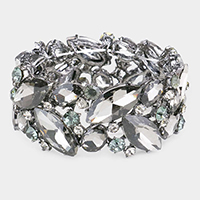 Marquise Crystal Stretch Evening Bracelet