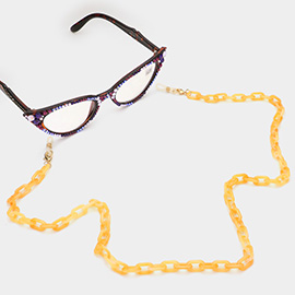 Resin Oval Link Mask Chain / Glasses Chain / I.D Holder Necklace